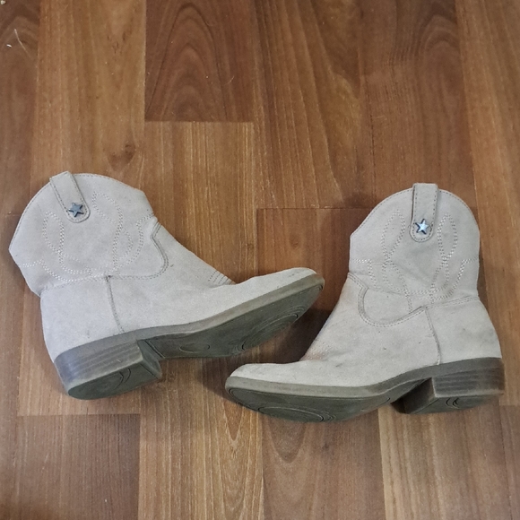 Other - Kids' Beige Pink Suede Cowboy Boots. Western Cowgirl